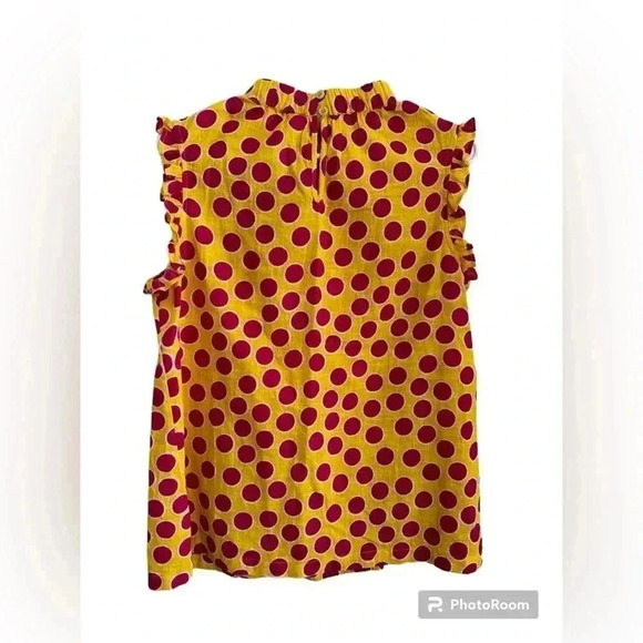 Ivy Jane Polka Dot- Ruffled Sleeves Size Small - Picture 5 of 14